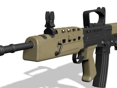 England assault rifle L85A2 3D model