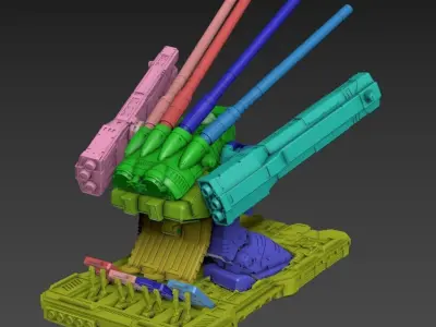 Macaroni 2 Monster 100mm Static Set 3D print model