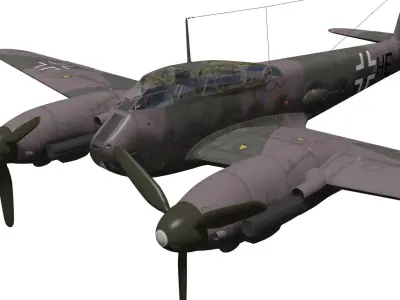 Messerschmitt Me 410 B1 Hornisse 3D model