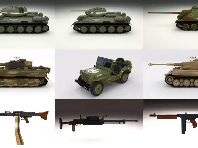 Full WW2 Pack Free 3D model