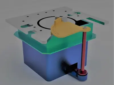 Copper Tube M Shape Bending Machine Low-poly 3D model