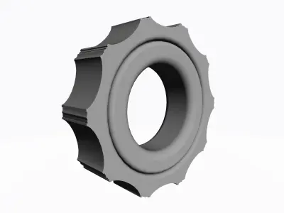 3D Model of a Spinner Ring     Unique Ring Design 3D print model