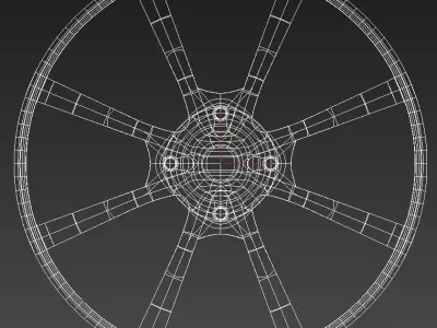 Car rim 8 Low-poly 3D model