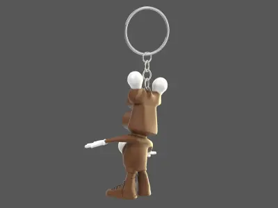  Cartoon Bulb Holder v2 Keychain 