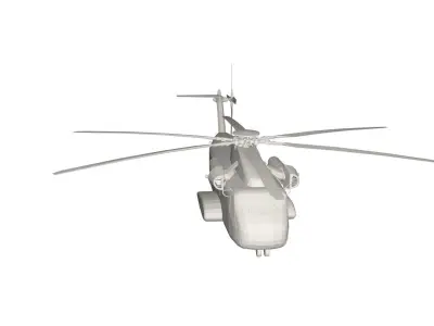 Military Helicopter concept 3D model