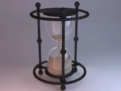 Antique HourGlass 3D model
