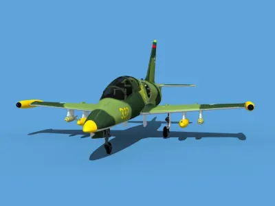 Aero Vodochody L-39C Albatross Lithuania 1 3D model
