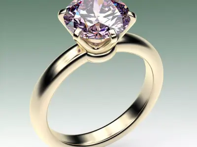 Ring Engagment Corona 3D print model