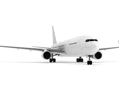 Boeing 767-300ER Low-poly 3D model
