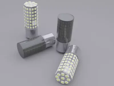led car lamp t4 3D model