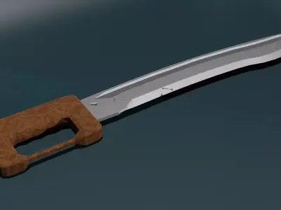 game ready low poly sword pack Low-poly 3D model