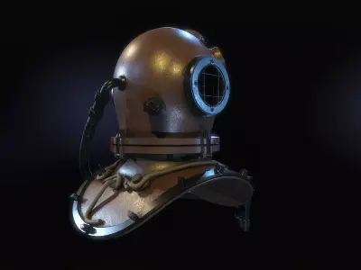 Diving Helmet 3D model