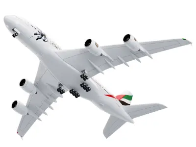 Airbus A380-800 aircraft 3D model