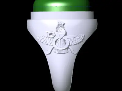 Simple Farvahar Ring 3D print model purchase