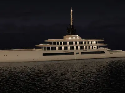  Alabama Superyacht Night Scene 