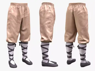 Pants 267 - All MH Bodies - UE5 Skeletons - Rigged Low-poly 3D model