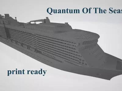 Quantum Of The Seas cruise ship 3D print model 3D print model