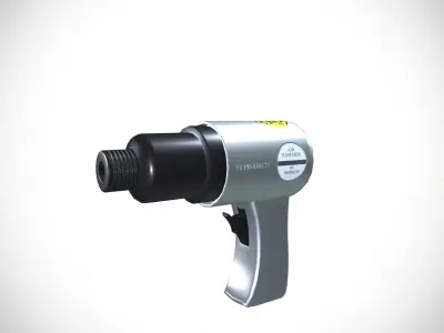 Heavy Duty Air Hammer Pneumatic Tools Low-poly 3D model