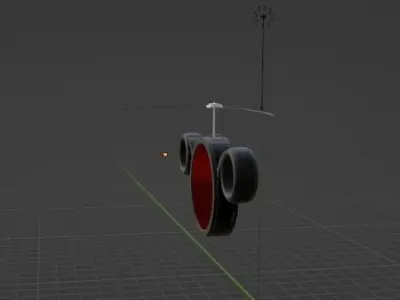 flying Helicopter  Free 3D model