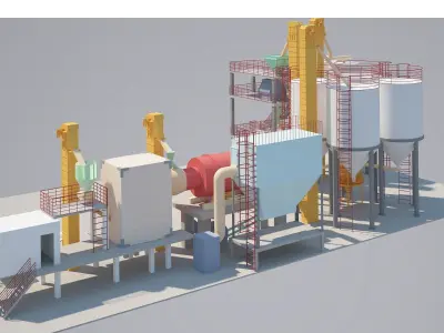 FATORY CEMENT 3D model