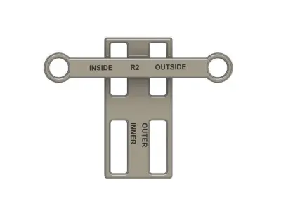 OO Curved Platform Distance Tool 3D print model