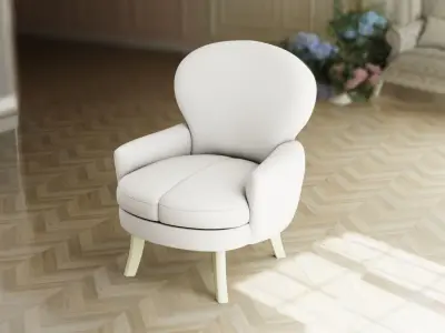 Furniture Accent Chairs Bohemian 012 Low-poly 3D model