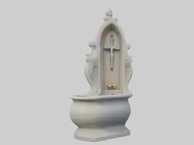Holywaterfont Model Low-poly 3D model
