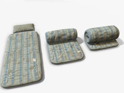 Mattress old Low-poly 3D model