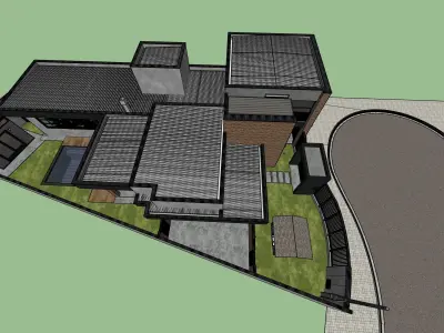 L01QR - Industrial House - Skp 13 e Lumion 10 3D model