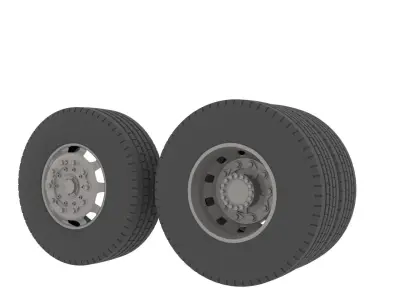 HGV wheels 3D model