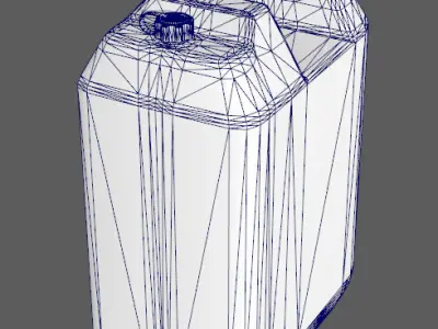 Gasoline tank Low-poly 3D model