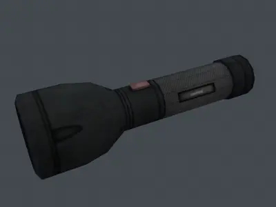 Torch light low poly Low-poly 3D model