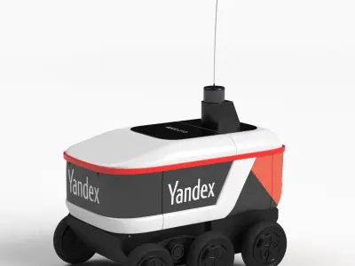 Delivery Robot collection Outdoor Industrial Hospital Warehouse 3D Model Pack