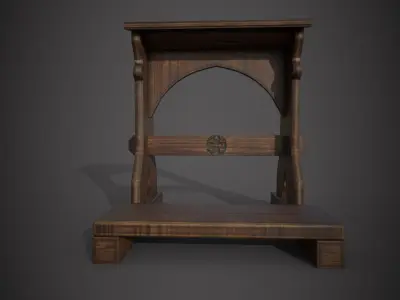 Prayer Stand Low-poly 3D model