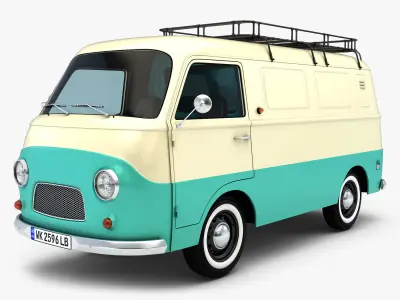 Retro Van v 1 3D model