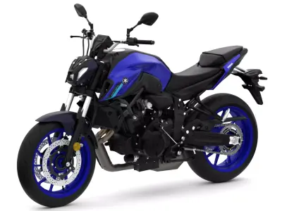 2021 - Yamaha MT 07 Low-poly 3D model