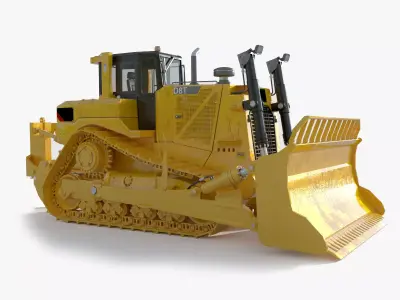 Track Type Tractor D8T 3D model