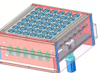 High-Speed Logistics Parcel Sorting Balance Wheel Sorter-2 3D model