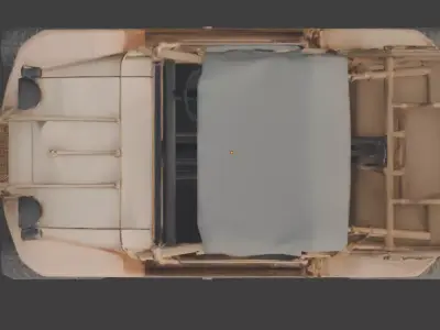 Rugged Military Sand Buggy 3D Model Low-poly 3D model