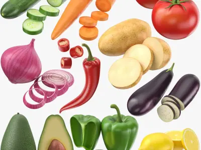 Vegetables Collection  purchase 3D model