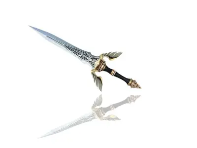 Regalia Dagger Low-poly 3D model