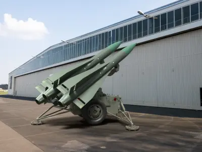 MIM-23 Hawk Low-poly 3D model