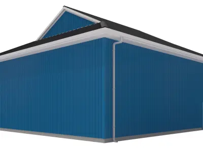 Garage-009 Low Poly 3D model