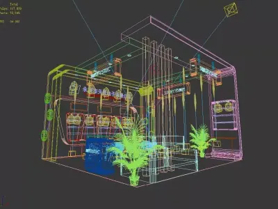 Exhibition - Area - 6X6-3DMAX2009-5 3D model
