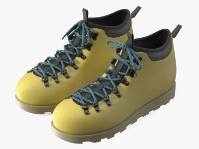 Hiking Boots 3D model