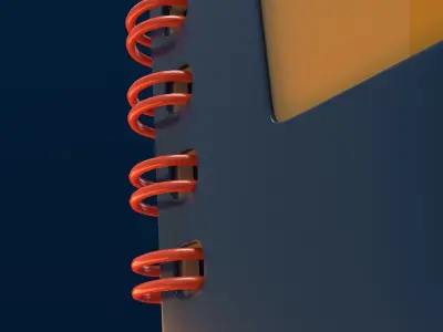 Simple Notebook Free 3D model