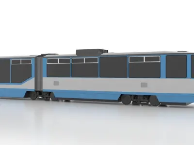 Tatra KT8D5R-N1 Low Low-poly 3D model