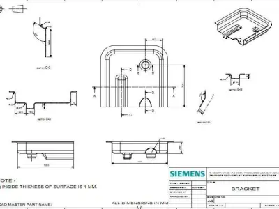 automotive bracket 3D model