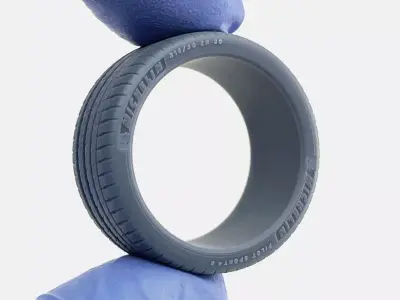 20x12 Michelin Pilot Sport 4S Tire 315-30R20 3D print model