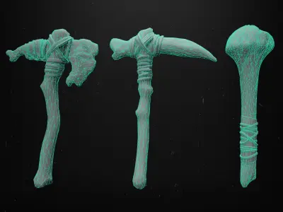 Club Melle Weapons Low-poly 3D model